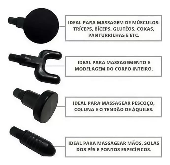 Massageador Pistola Elétrico Portátil para Relaxamento Corporal ™